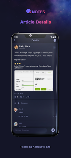 Notes web3 social app download for android 1.0.2 list_