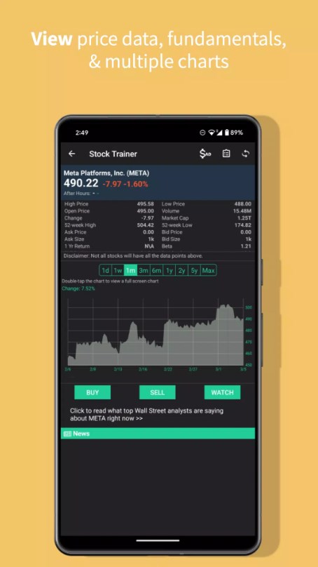 Stock Trainer Virtual Trading Apk Latest Version 4.67 list_