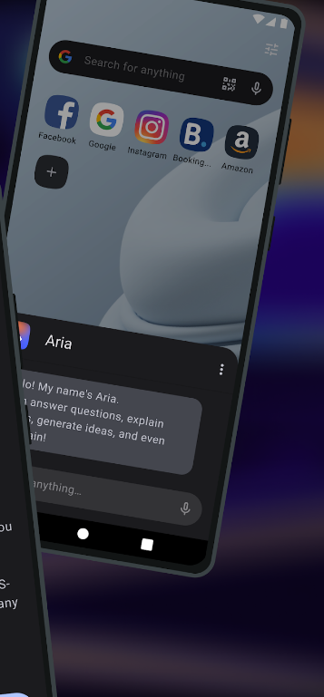 Opera browser beta with AI mod apk free download picture 1