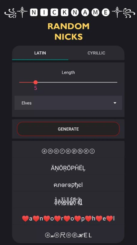 Crosshair & Nickname Generator App for Android Download 68 list_2