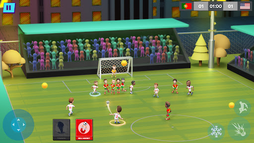 Indoor Futsal Mobile Soccer mod apk unlimited money picture 1