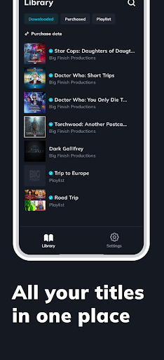 Big Finish Audiobook Player app download latest version 1.0.0 list_