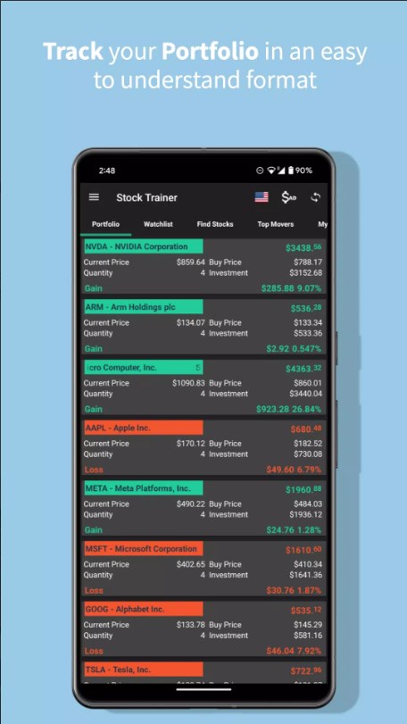 Stock Trainer Virtual Trading Apk Latest Version 4.67 list_