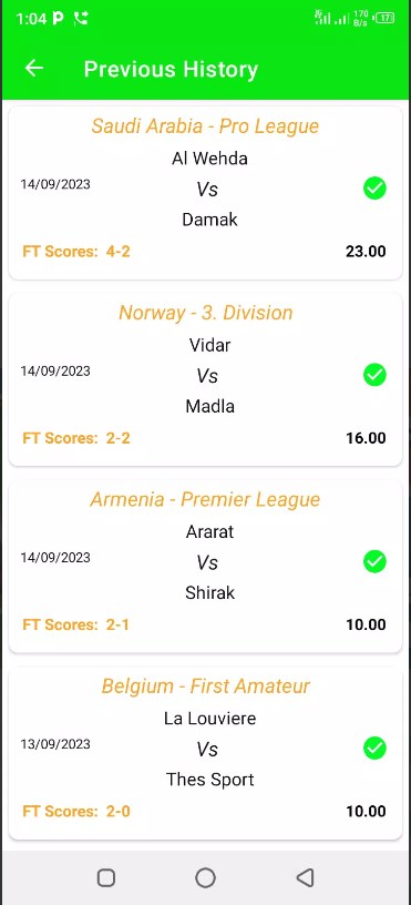 VIP Scores App for Android Download 1.2.1 list_2