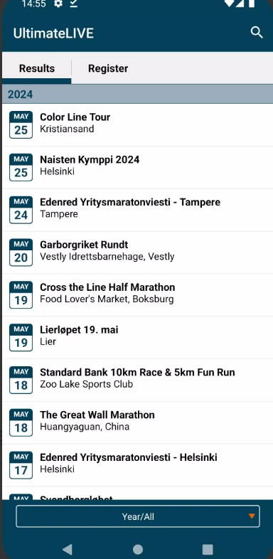 Ultimate Sport Service app for android download 1.9.1 list_