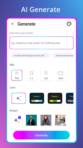 Poster maker AI Graphic design mod apk premium unlocked 2.1 list_