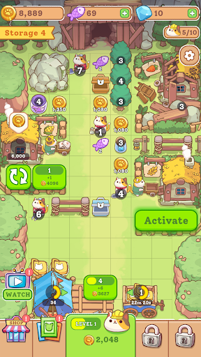 Farmer Cat Idle Merger Tycoon Apk Download for Android picture 1