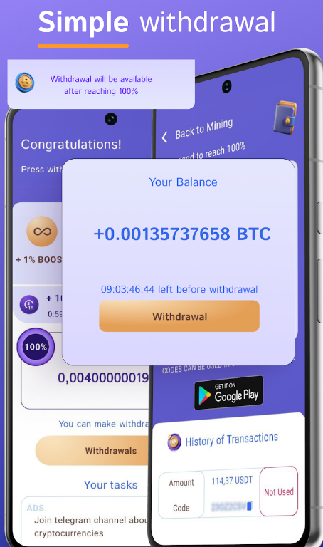 Airdrop Bitcoin Miner App Download for Android 1.0 list_3