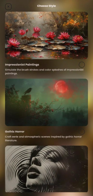 Aura AI Art Generator App for Android Download 1.0.5 list_