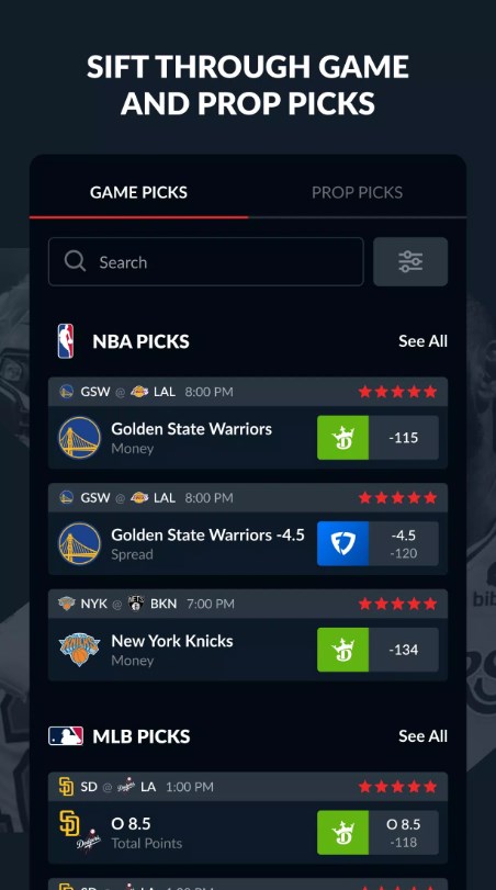 SportsGrid Trends & Scores App for Android Download 1.3.8 list_1