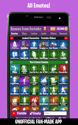 Dances from Fortnite app download apk latest version 4.0 list_