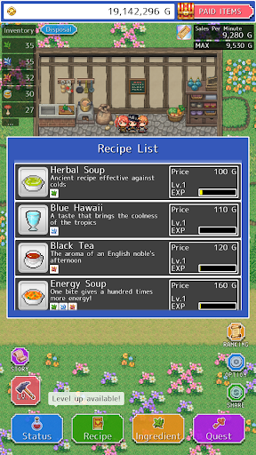 RPG Restaurant Idle Hack&Slash apk download latest version 2.1.2 list_