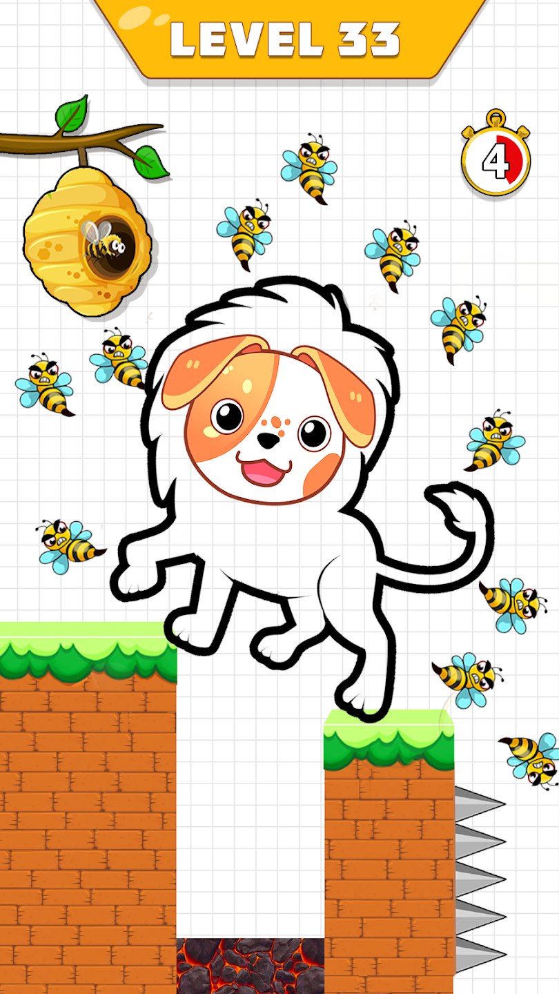 Save The Dog Dog vs Bee Game Apk Download for Android picture 1