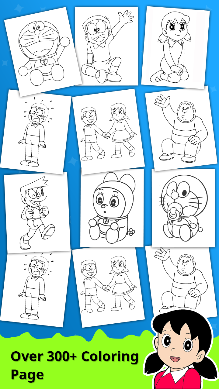 Doramon Cartoon Colouring Book Apk Download for Android 6.0 list_