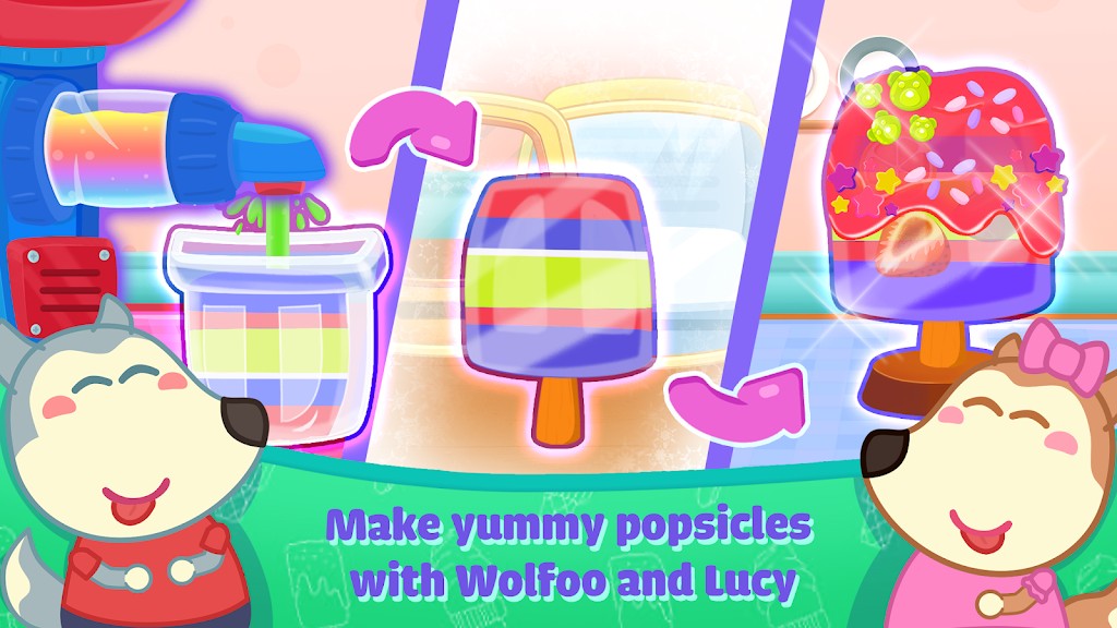 Wolfoo Ice Cream Shop Dessert Apk Download for Android 1.1.2 list_2