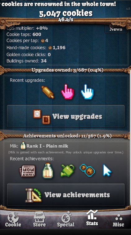 Cookie Clicker Ad Less Apk Latest Version 1.0.0 list_