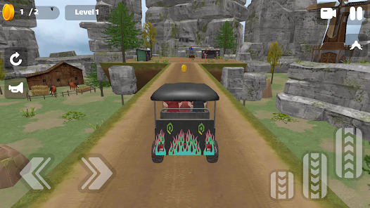 Rickshaw Climb on Mountain Apk Download for Android picture 1