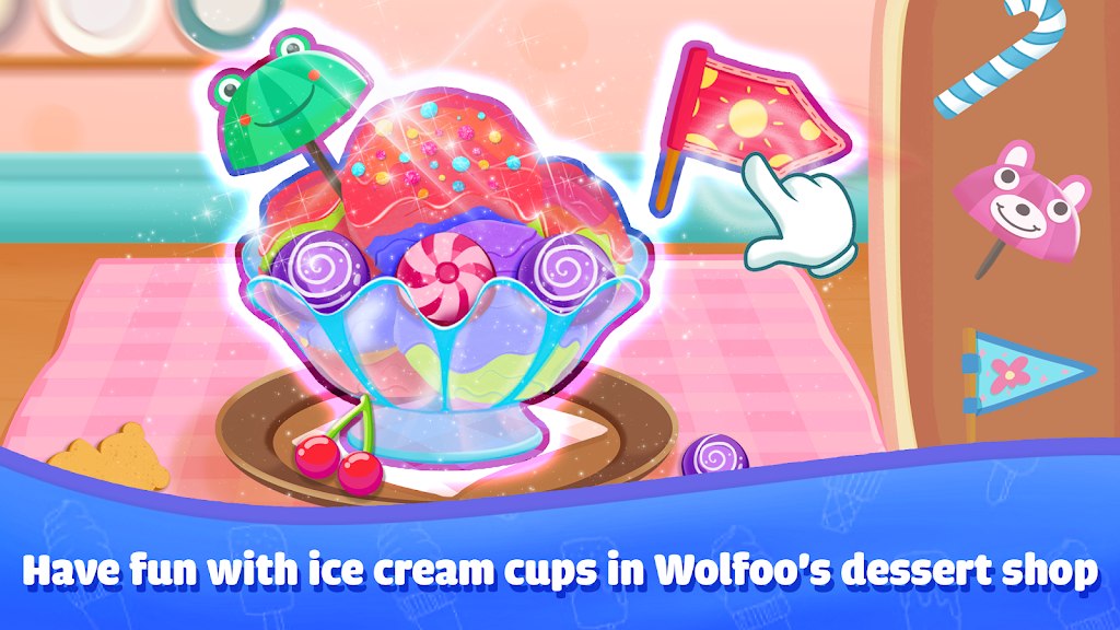 Wolfoo Ice Cream Shop Dessert Apk Download for Android 1.1.2 list_