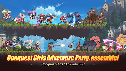 Conquest Girls AFK Idle RPG apk download latest version 1.23.38 list_