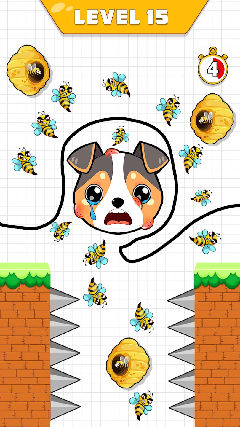 Save The Dog Dog vs Bee Game Apk Download for Android 1.0 list_2