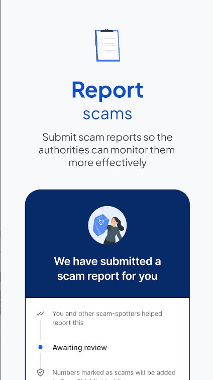 ScamShield App for Android Download 1.0.9 list_