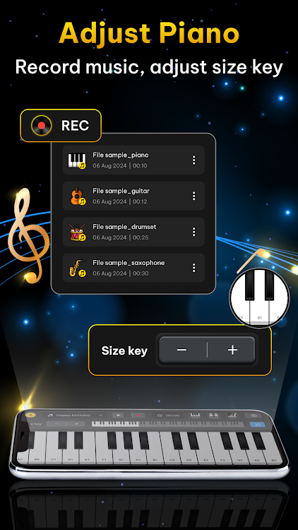 Piano Learn Real Keyboard mod apk premium unlocked 1.0 list_