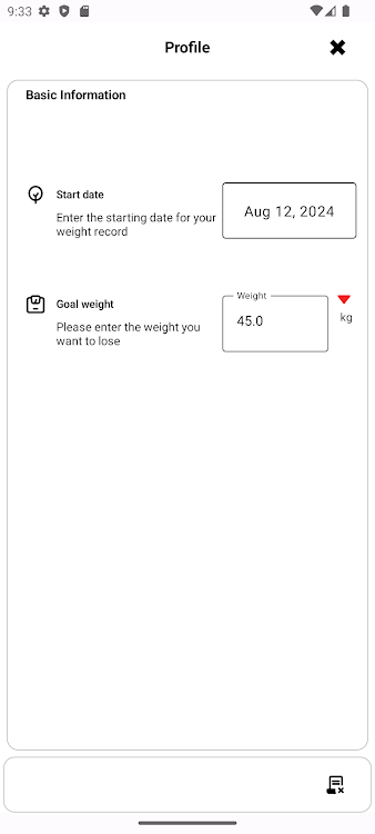 WeightSmartSlim App for Android Download 1.1 list_