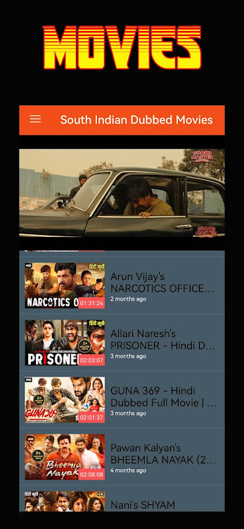 South Indian Dubbed Movies App Download for Android 1.0 list_2