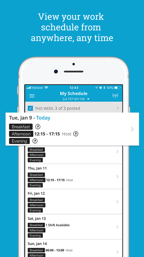 HotSchedules mod apk Paid for free 4.163.0 list_