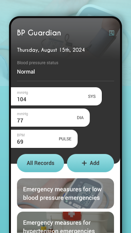 BP Guardian BloodPressure app download latest version 2.0 list_