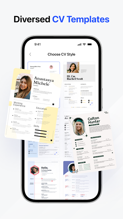 CV Maker and AI CV Builder mod apk premium unlocked 1.0.9 list_