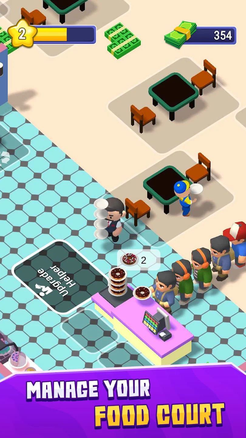 Food Court Manager Tycoon Game APK Download 1.0 list_