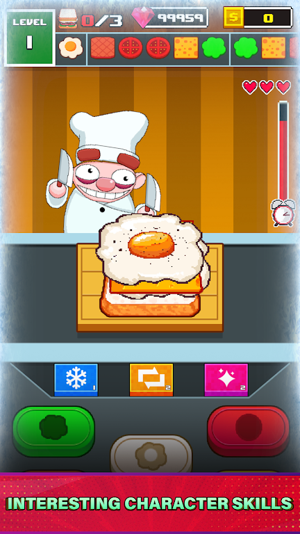 SandWich Master mod apk Unlimited gold coins and diamonds 1.3 list_