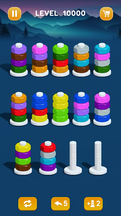 Nuts Sort Color Puzzle Games Mod Apk Latest Version 1.0.1 list_