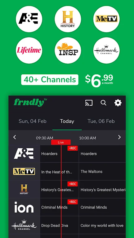 Frndly TV mod apk 2.6 Premium Unlocked Latest Version  2.6 list_