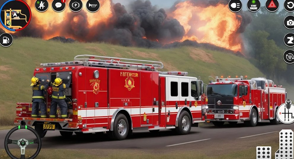 Fire Truck Rescue Sim Games 3d mod apk latest version  1.5 list_