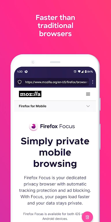 Firefox Focus No Fuss Browser APK download latest version  130.0 list_