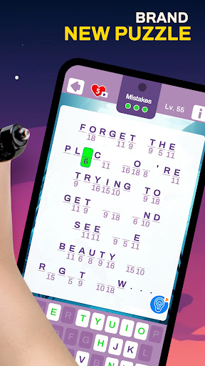 Cryptogram Word Puzzle Game list_9