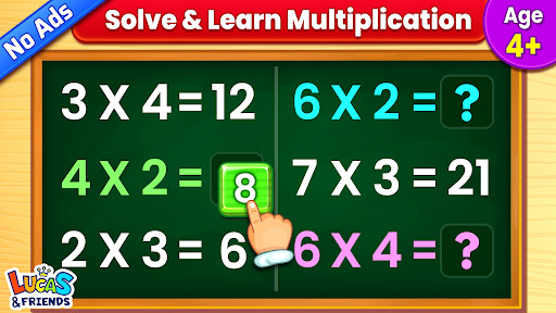 Kids Multiplication Math Games list_