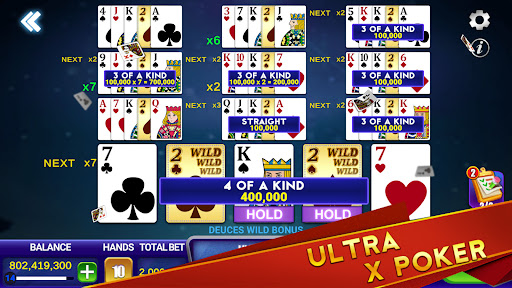 Deuces Wild: Video Poker Ultra list_