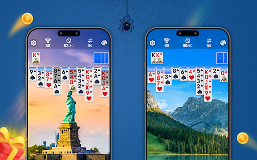 Spider Solitaire, large cards list_10