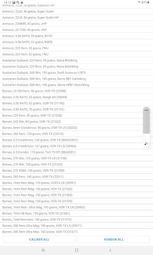 Ballistics Calculator 2024 list_11