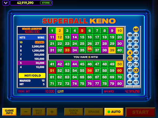 Vegas Keno list_21