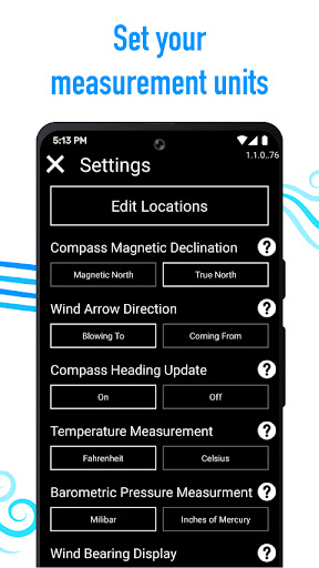 Wind Compass list_