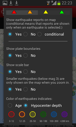 Volcanoes & Earthquakes list_