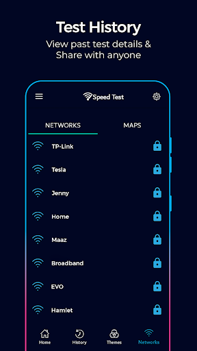 Speed Test - Wifi Speed Test list_