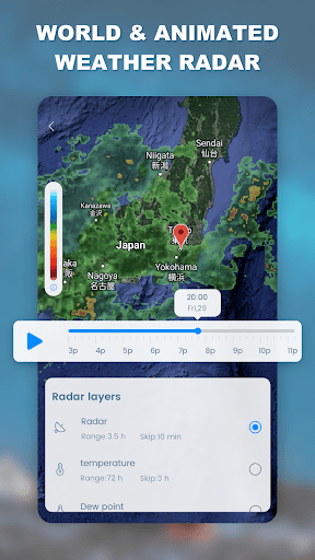 Weather app - Radar & Widget list_