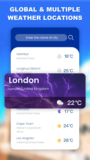 Weather app - Radar & Widget list_