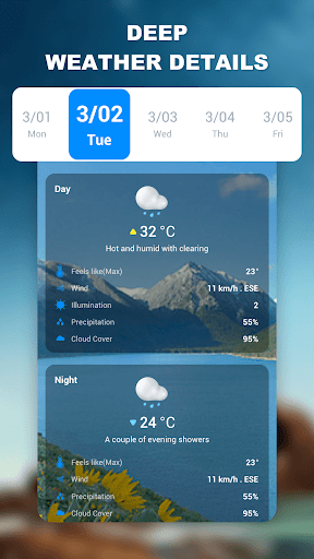 Weather app - Radar & Widget list_