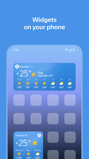 Yandex Weather list_